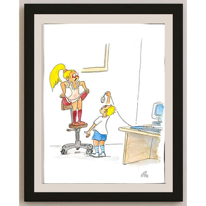 Kresimir Filipan 39x33cm Orijinal Karikatür BOD05849