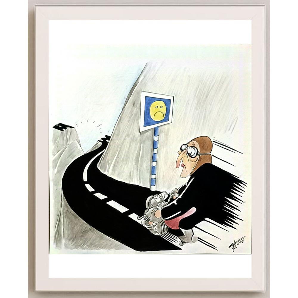 Goran Kovacevic 30x30cm Orijinal Karikatür BOD05851