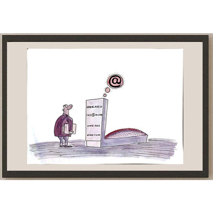 Leng Yan Ping 35x25cm Orijinal Karikatür BOD05855