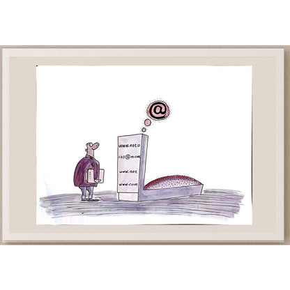 Leng Yan Ping 35x25cm Orijinal Karikatür BOD05855