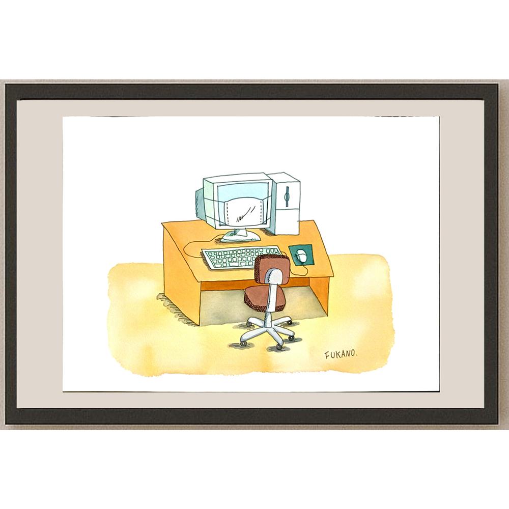 Tadashi Fukano 35x25cm Orijinal Karikatür BOD05860