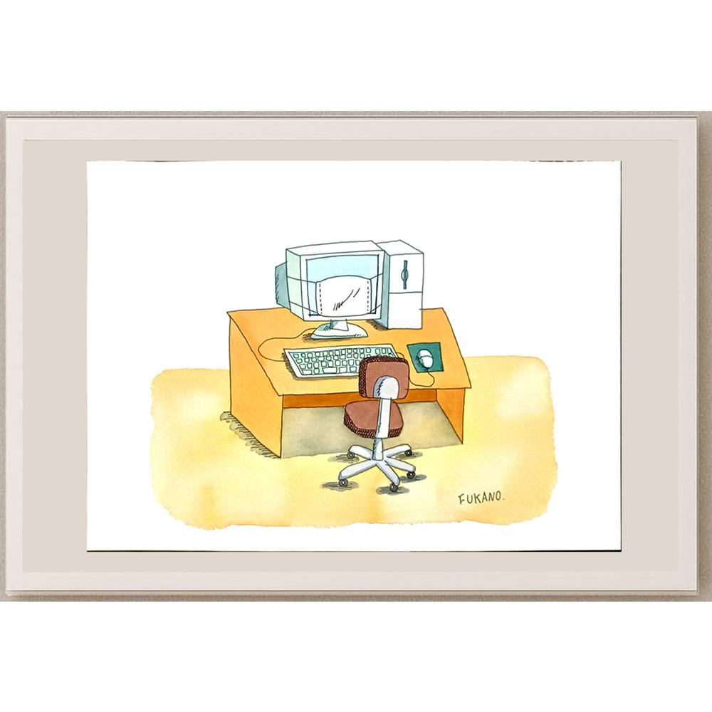Tadashi Fukano 35x25cm Orijinal Karikatür BOD05860