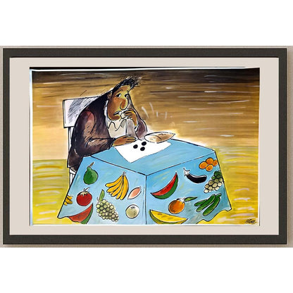 Oğuz Gürel 43x30cm Orijinal Karikatür BOD05862