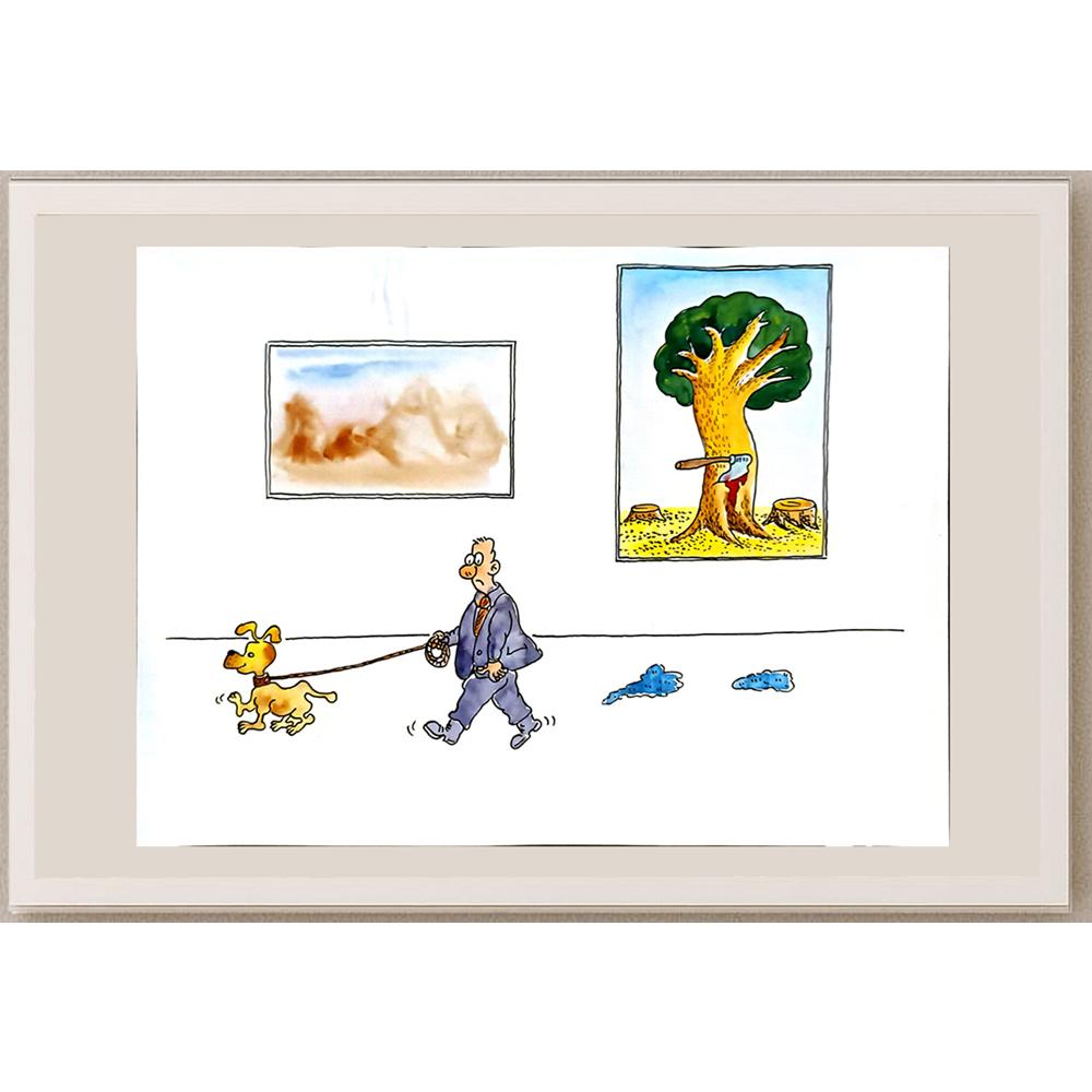 Leng Yan Ping 35x25cm Orijinal Karikatür BOD05865