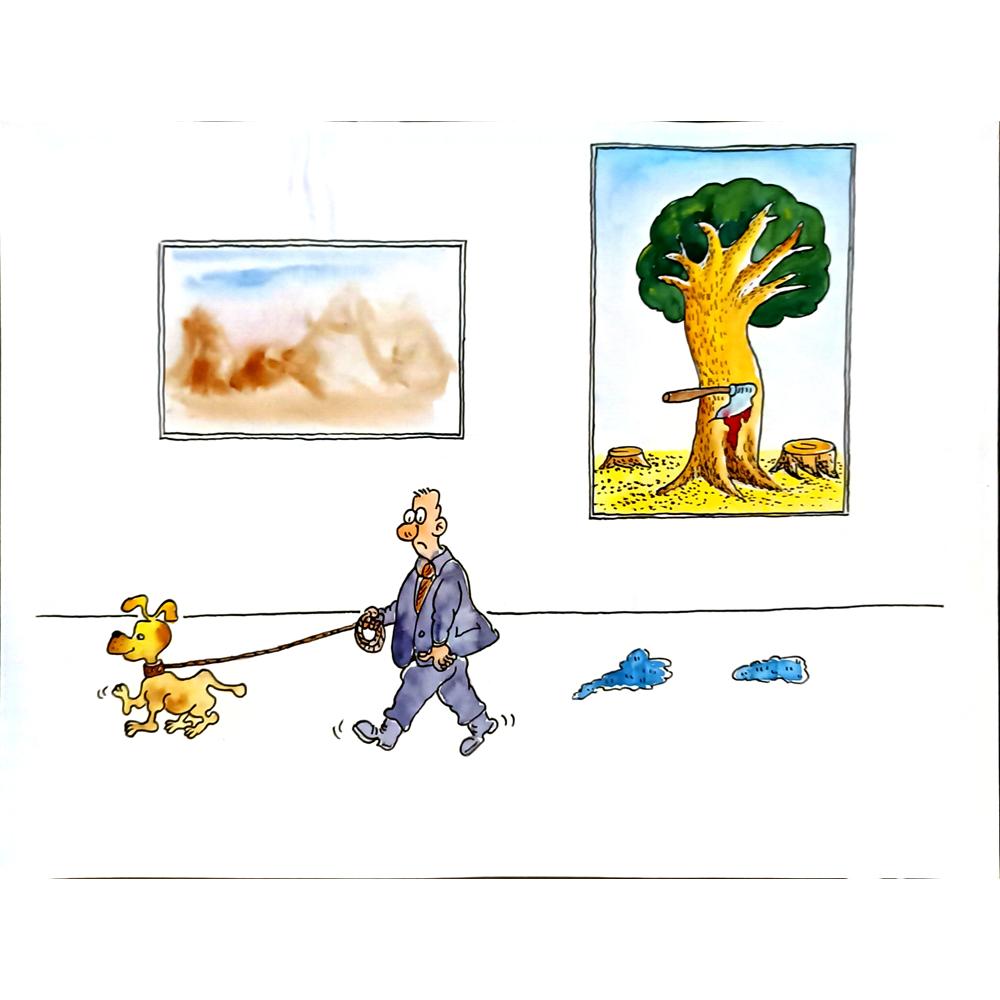 Leng Yan Ping 35x25cm Orijinal Karikatür BOD05865