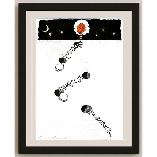 Rooshan Gataullin 43x30cm Orijinal Karikatür BOD05866