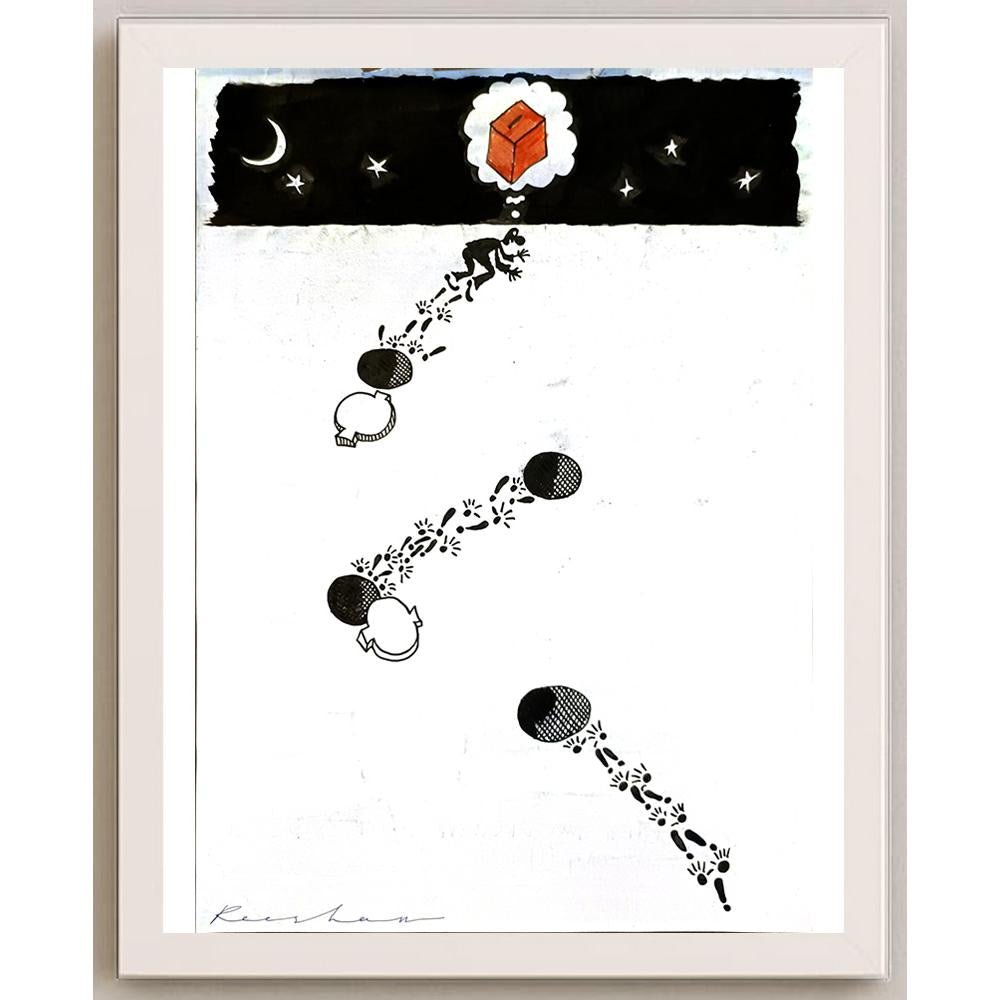 Rooshan Gataullin 43x30cm Orijinal Karikatür BOD05866