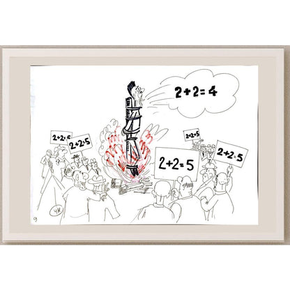 Garyev Mojek 43x30cm Orijinal Karikatür BOD05870