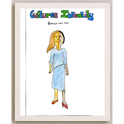 Rawlya Seif 29x21cm Orijinal Karikatür BOD05877