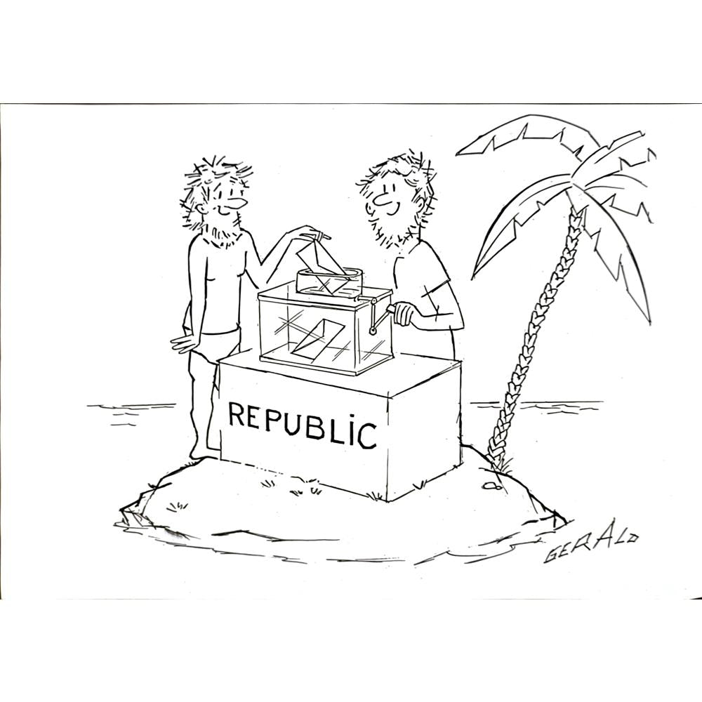 Gerald Peigneux 29x21cm Orijinal Karikatür BOD05880