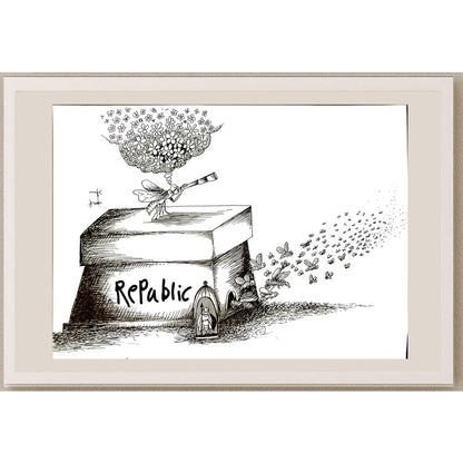Ahmad Ali 35x25cm Orijinal Karikatür BOD05883