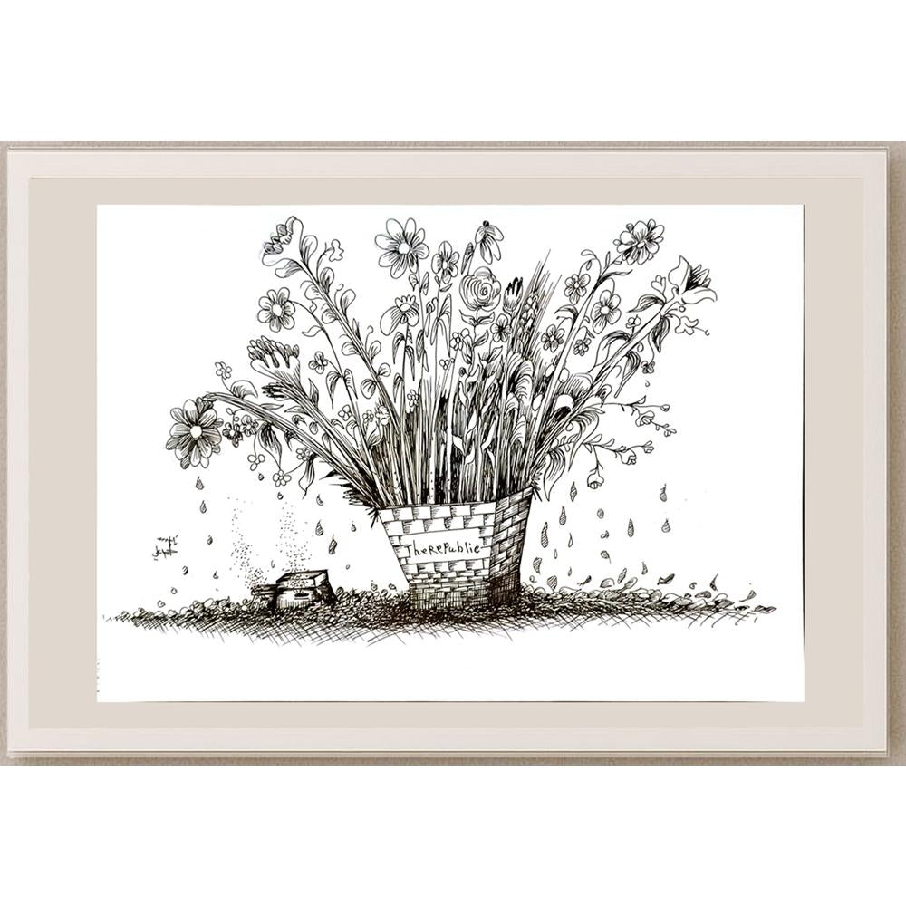 Ahmad Ali 35x25cm Orijinal Karikatür BOD05884