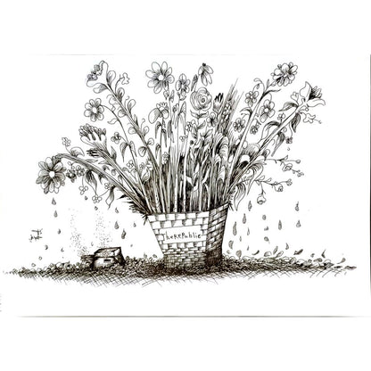 Ahmad Ali 35x25cm Orijinal Karikatür BOD05884
