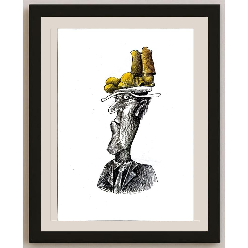 Tabakov Jivko 29x21cm Orijinal Karikatür BOD05885