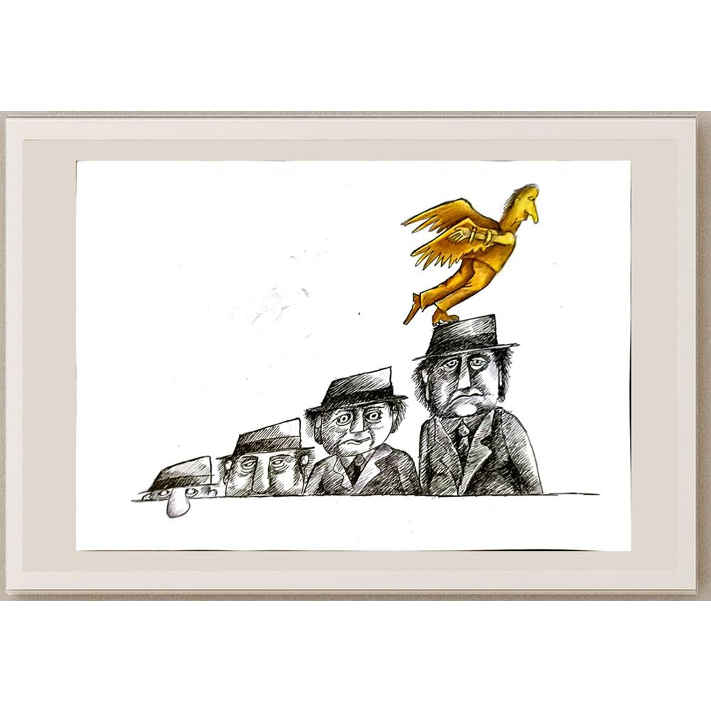 Tabakov Jivko 29x21cm Orijinal Karikatür BOD05886