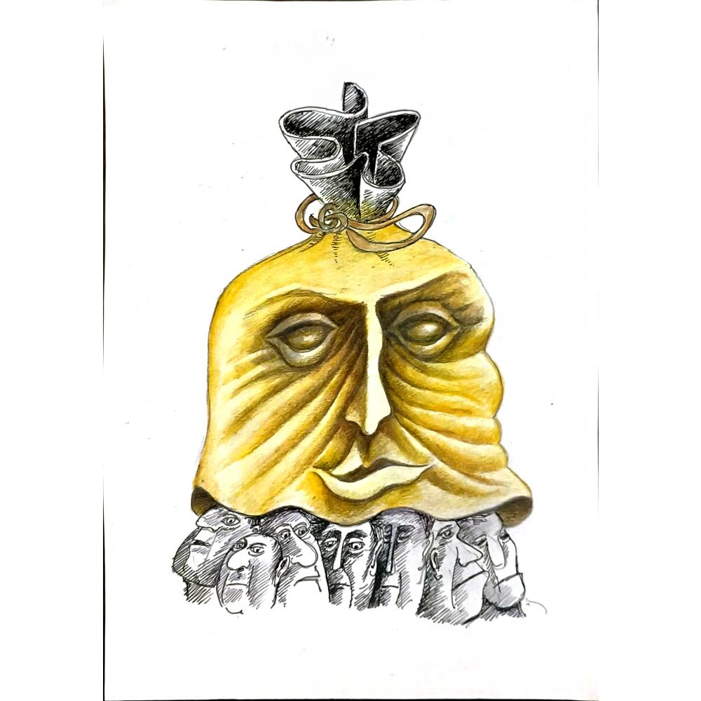 Tabakov Jivko 29x21cm Orijinal Karikatür BOD05887