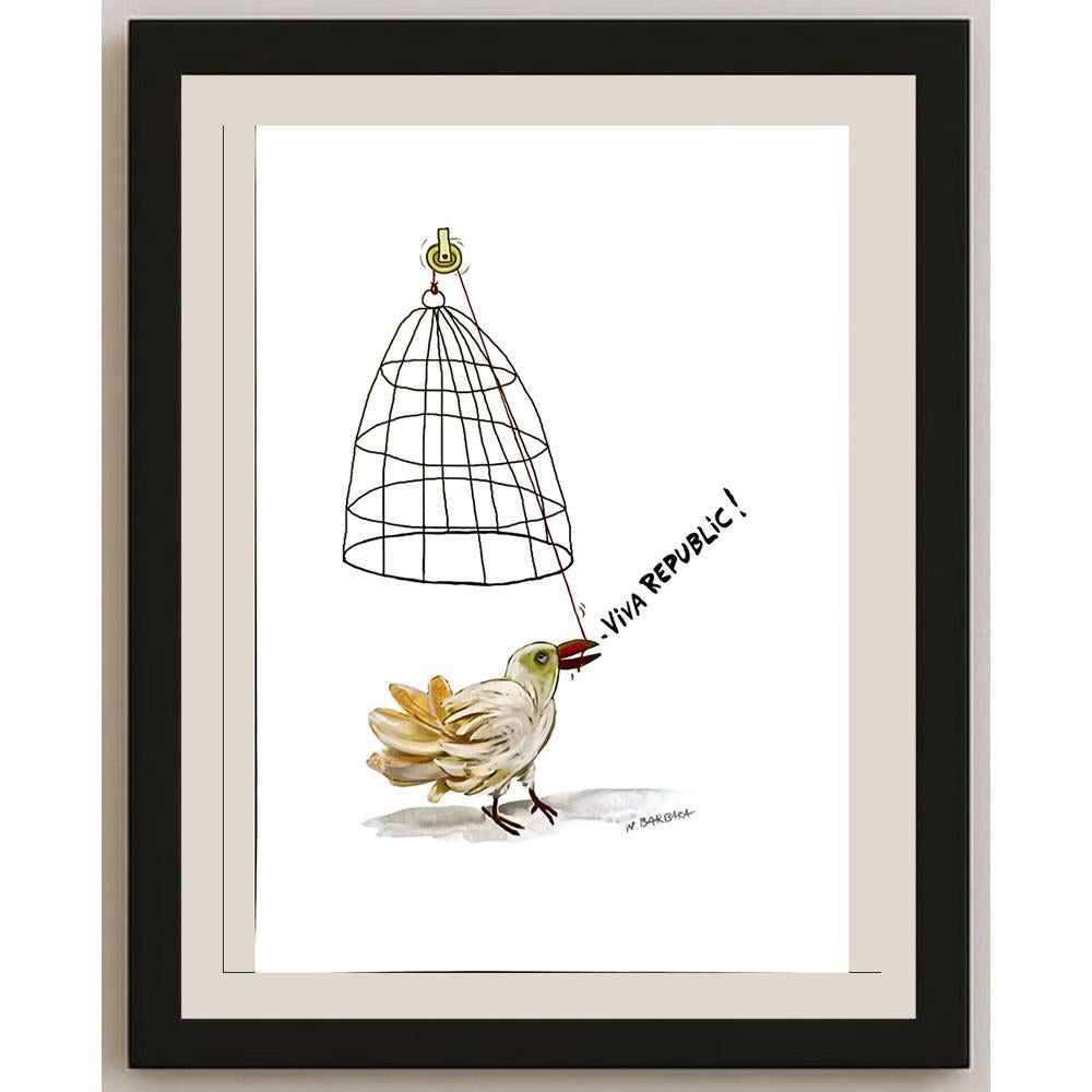 Witold Barbara 43x30cm Orijinal Karikatür BOD05888