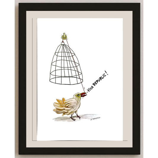 Witold Barbara 43x30cm Orijinal Karikatür BOD05888