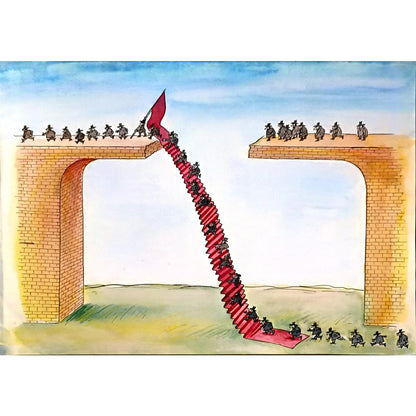 Pavel Constantin 43x30cm Orijinal Karikatür BOD05889