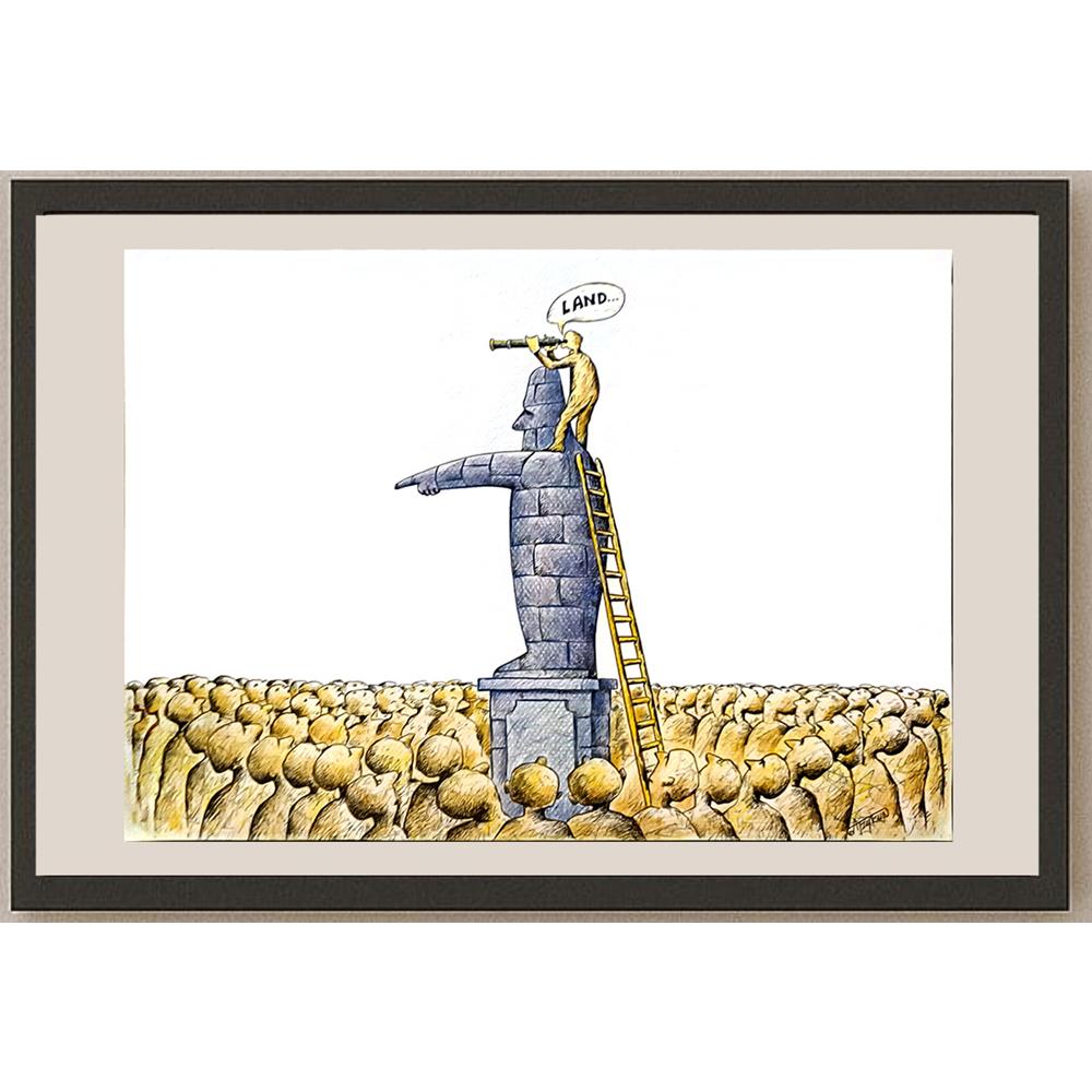 Arkady Tzkun 43x30cm Orijinal Karikatür BOD05890