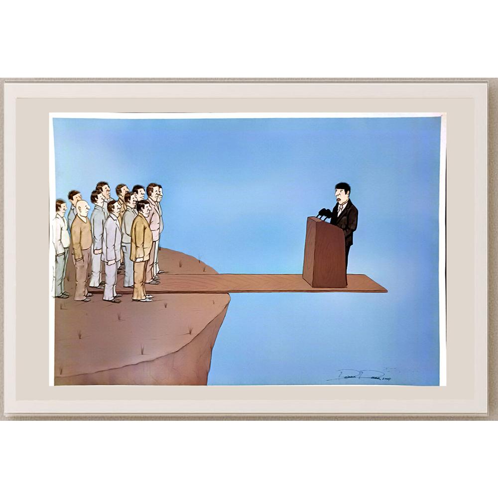 Peiman Rezaei 43x30cm Orijinal Karikatür BOD05891
