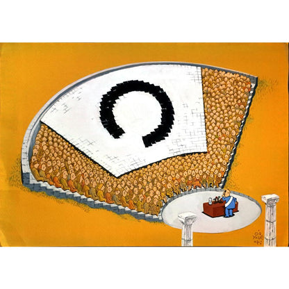 Yoshiaki Yokota 43x30cm Orijinal Karikatür BOD05896
