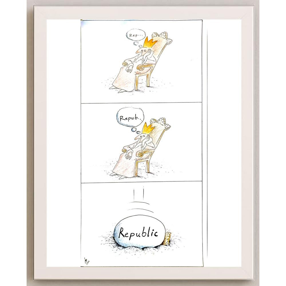 Hamid Mosayebi 45x23cm Orijinal Karikatür BOD05897