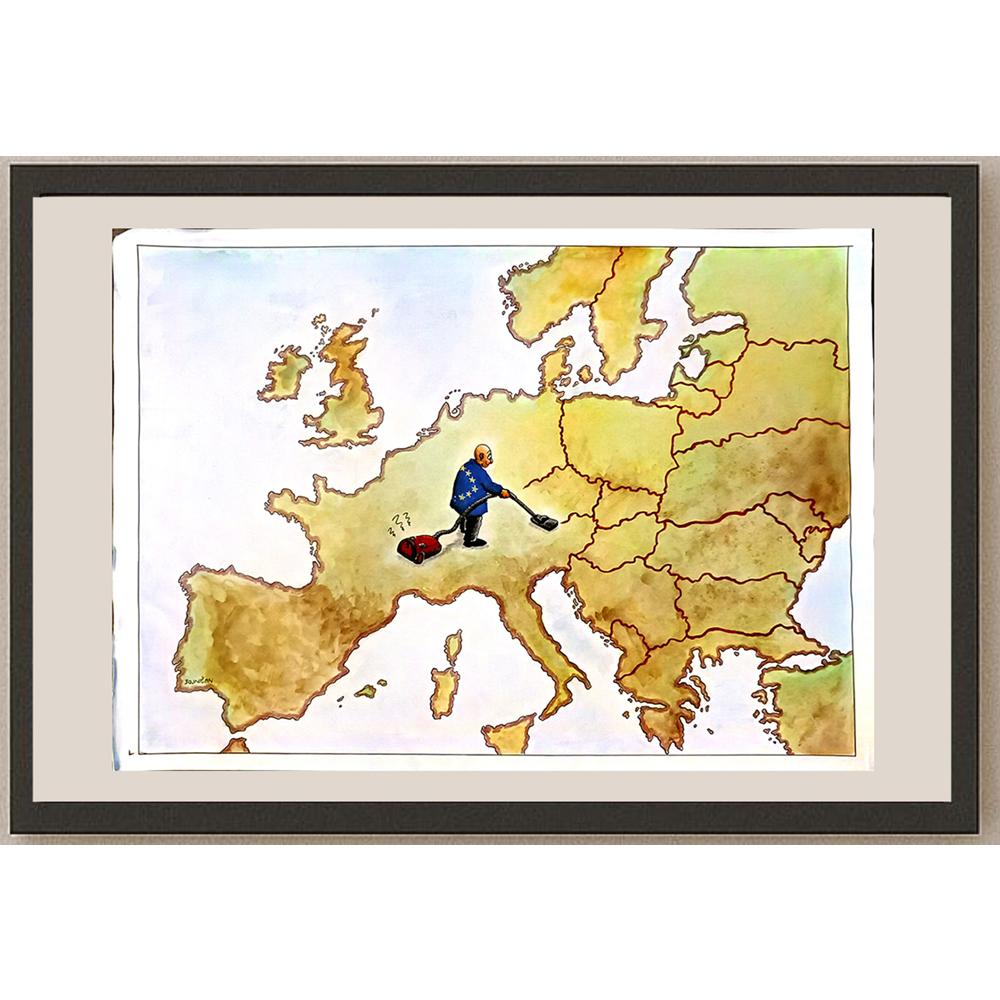 Frantisek Bojnican 43x30cm Orijinal Karikatür BOD05906