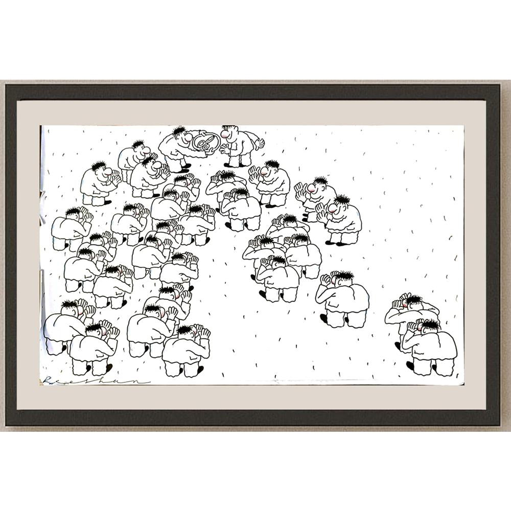 Rooshan Gataullin 43x30cm Orijinal Karikatür BOD05909