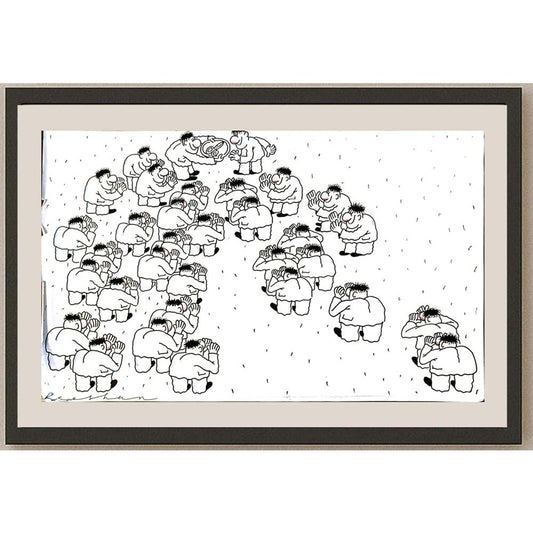 Rooshan Gataullin 43x30cm Orijinal Karikatür BOD05909