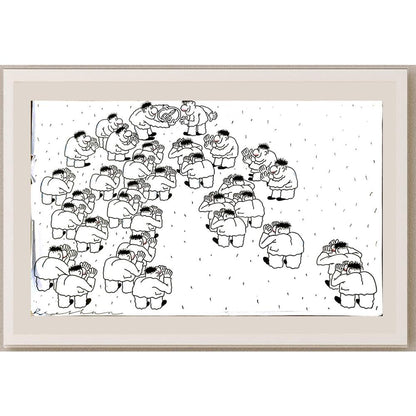 Rooshan Gataullin 43x30cm Orijinal Karikatür BOD05909