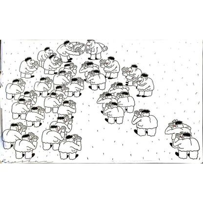 Rooshan Gataullin 43x30cm Orijinal Karikatür BOD05909