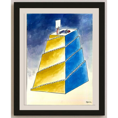 Joao Spacca Oliveira 29x21cm Orijinal Karikatür BOD05911