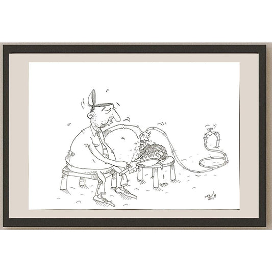 Payam Pourfalah 29x21cm Orijinal Karikatür BOD05912