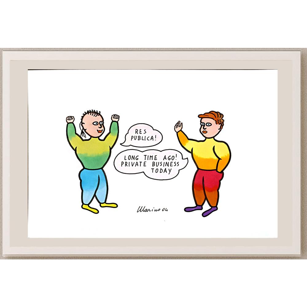 Marino Tarizzo 29x21cm Orijinal Karikatür BOD05916