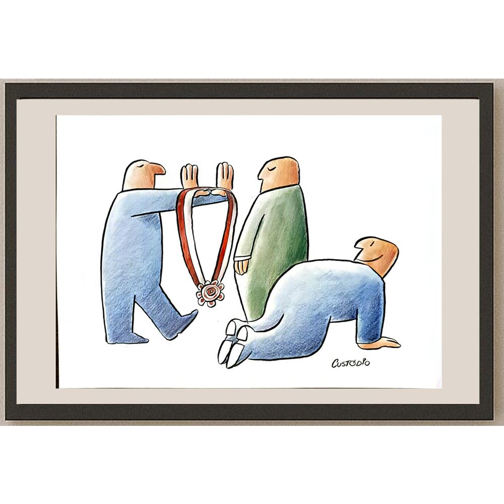 Jose Custodio Rosa Filho 29x21cm Orijinal Karikatür BOD05917