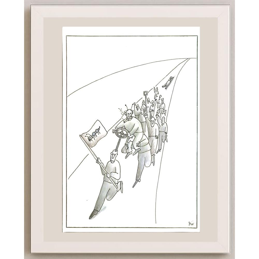 Masoud Ziaei Zardkhashosei 29x21cm Orijinal Karikatür BOD05927
