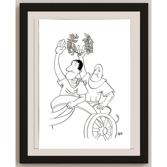 Daniel Rosell Montalban 33x23cm Orijinal Karikatür BOD05930