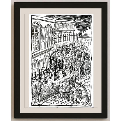 Daniel Rosell Montalban 33x23cm Orijinal Karikatür BOD05931