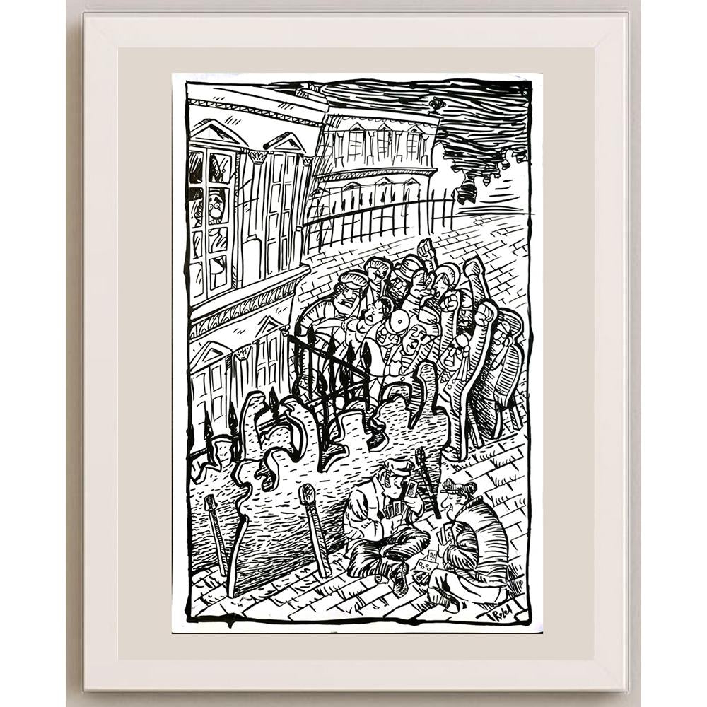 Daniel Rosell Montalban 33x23cm Orijinal Karikatür BOD05931