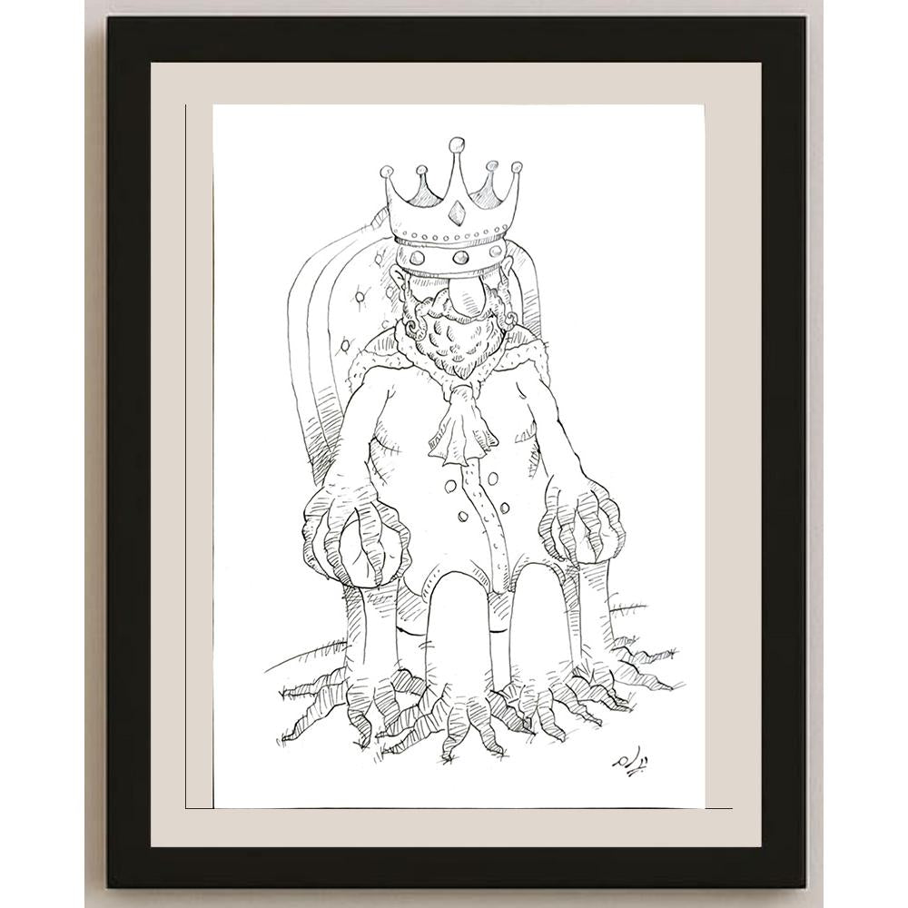 Payam Pourfalah 29x21cm Orijinal Karikatür BOD05932
