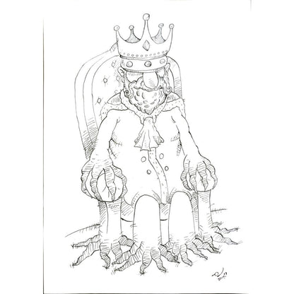 Payam Pourfalah 29x21cm Orijinal Karikatür BOD05932