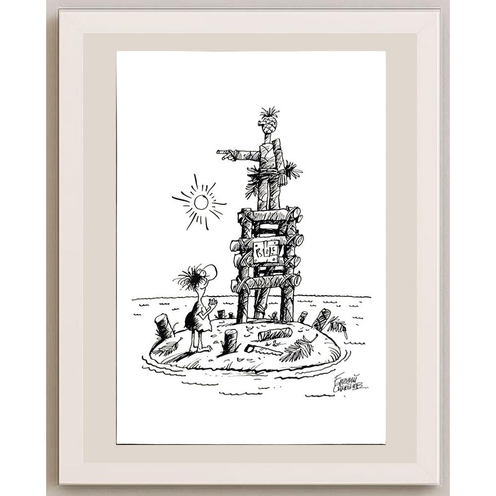 Erveniy Samoylov 29x21cm Orijinal Karikatür BOD05933