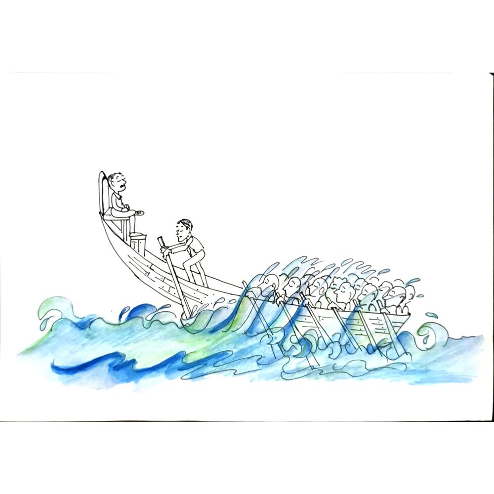 Nigar Nazari 29x21cm Orijinal Karikatür BOD05937