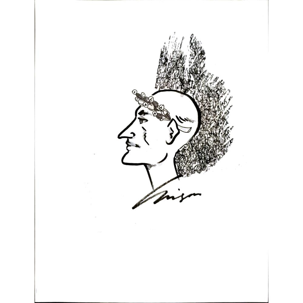 Numair Abbas 29x21cm Orijinal Karikatür BOD05938