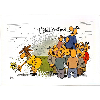 Antanas Janusonis 29x21cm Orijinal Karikatür BOD05942