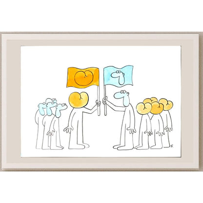 Peter Gabris 29x21cm Orijinal Karikatür BOD05947