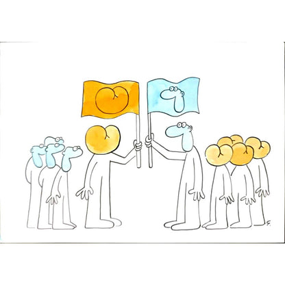 Peter Gabris 29x21cm Orijinal Karikatür BOD05947