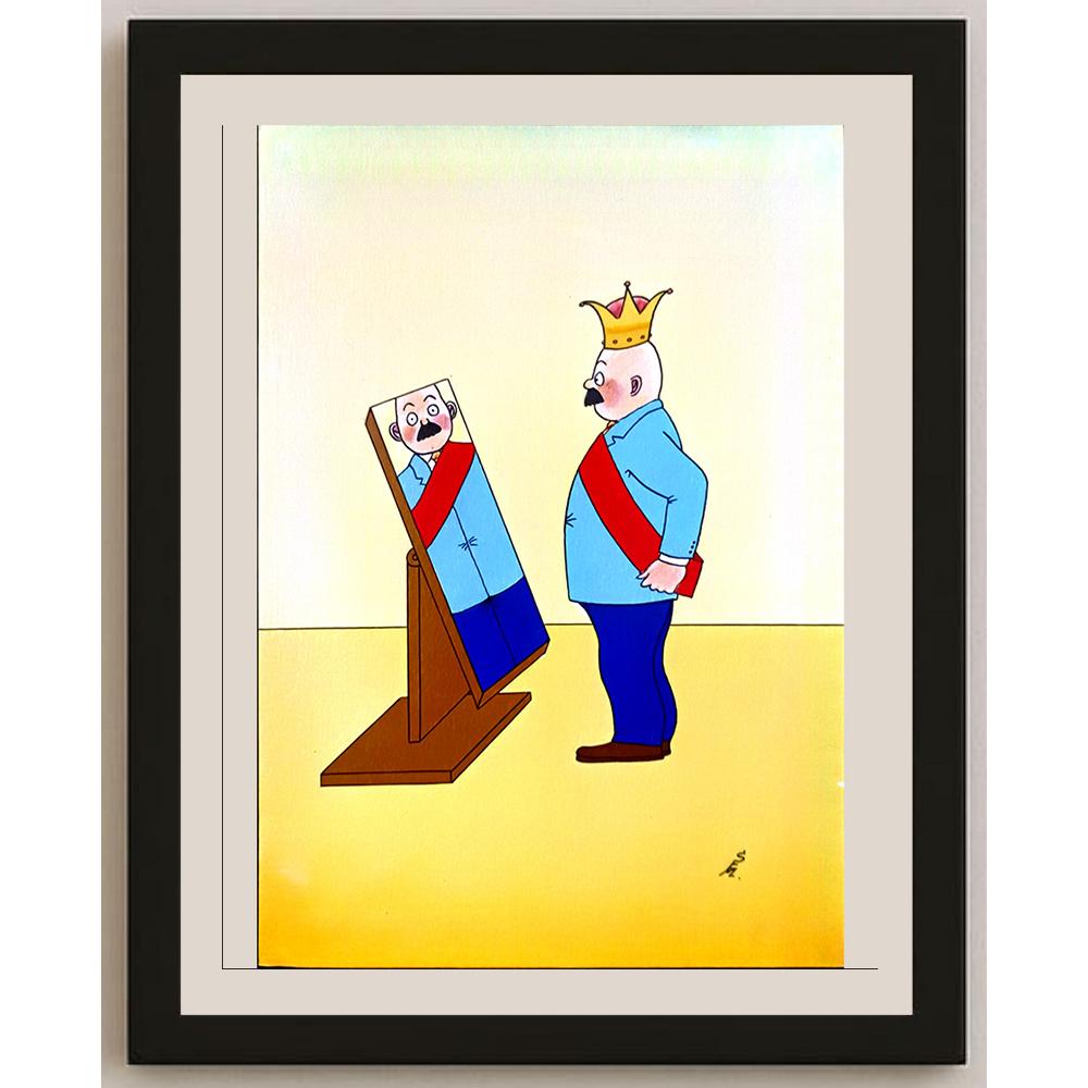 Ernest Metz 29x21cm Orijinal Karikatür BOD05951