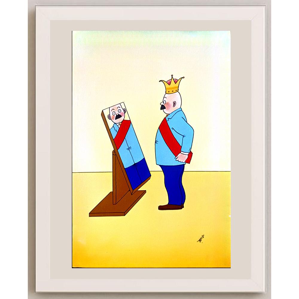 Ernest Metz 29x21cm Orijinal Karikatür BOD05951